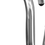 aluminum and dark brown