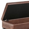 NicBex 43.7" Storage Bench Rectangle Storage Ottoman Bench with Open Bottom for Bedroom, Entryway - 2 of 4