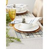 DII Farmhouse Stripe Woven PVC Placemat Set/6, French Blue, 13x17.25" - 4 of 4