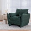 Dolonm Sharp-Angle Chair Chenille Modern Accent Seat, Ergonomic Design Easy Assembly for Living Room Bedroom Office - 2 of 4