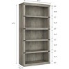 Farmhouse Book Shelf with Storage Open Display Bookshelves - 3 of 4