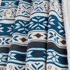 Hastings Home Fleece Blanket Throw – Blue and White, 50" x 60" - 2 of 4