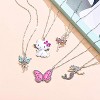 Cute Necklaces for Teen Girls-Adorable Pastel Crystal Necklace for Little Girls-Unicorn and Fairy Gifts - Dainty Necklace Birthday Gift Pack (3/6 Pcs) - 3 of 4