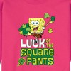 Men's - SpongeBob Squarepants - Luck Of The Square Pants Graphic Fleece Sweatshirt - 2 of 4