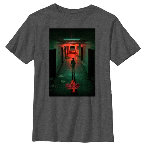 Boy's Stranger Things The Lab Rift Eleven Poster T-shirt - Charcoal ...