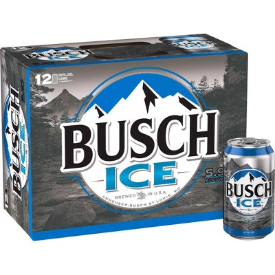 Busch Ice Beer - 12pk/12 fl oz Cans