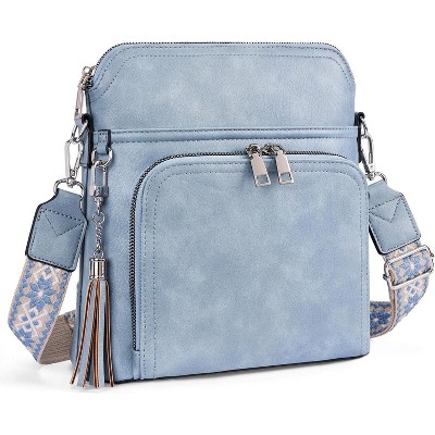 Crossbody Purse for Women Vegan Leather Medium Crossbody Wallet Bag for Travel Women Shoulder Handbags