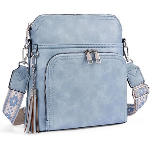 Crossbody Purse for Women Vegan Leather Medium Crossbody Wallet Bag for Travel Women Shoulder Handbags - 1 of 4