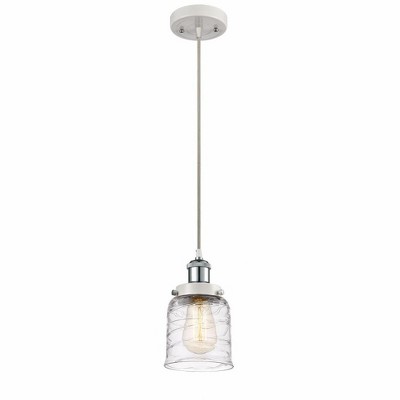 Bell - 1 Light Cord Hung Mini Pendant In Industrial Style-10 Inches Tall and 5 Inches Wide