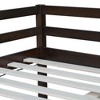 VASIP Solid Rubber Wood Twin Loft Bed with Reinforced Slat Platform and Secure Ladder,Durable Design for Kids' Room,Bedrooms,White - 4 of 4