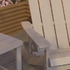 Merrick Lane Set of 2 All-Weather Adirondack Patio Chairs with Matching Side Table - image 2 of 4