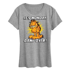 Women's - Garfield - It's Monday Garfield Short Sleeve Graphic T-Shirt - 1 of 4