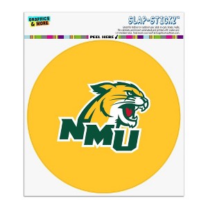 Northern Michigan Secondary Logo Automotive Car Window Locker Circle Bumper Sticker - 1 of 4