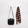 Unique Bargains Aluminum Wall Mounted Coat Hat Towel Clothes Robe Hooks and Hangers Silver Tone 1 Pc - 4 of 4