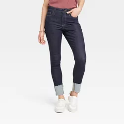 Women's High-Rise Skinny Jeans - Universal Thread™ Dark Blue 4