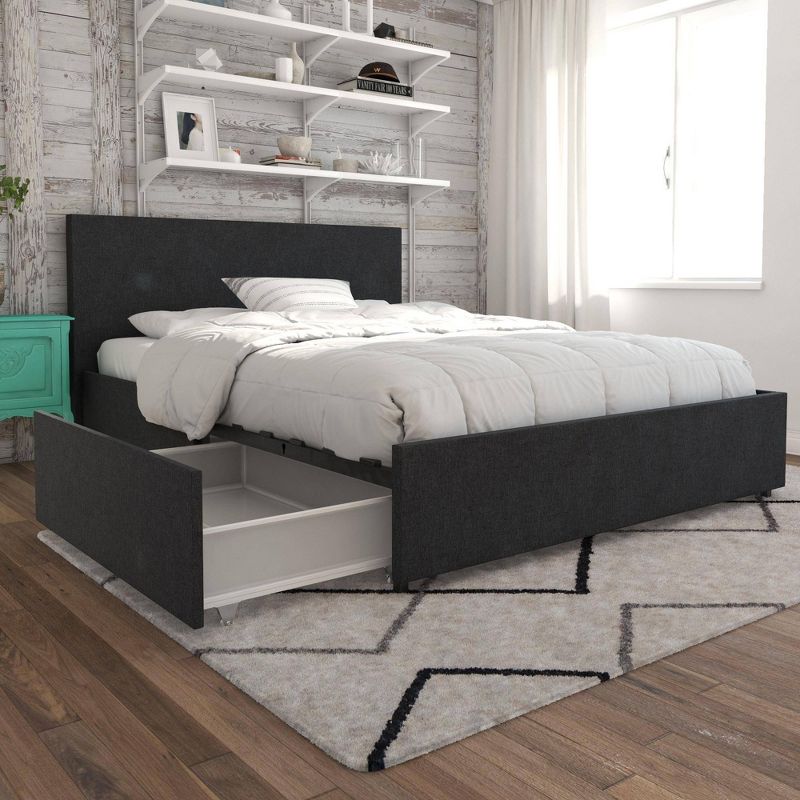 Kelly Upholstered Bed with Storage - Novogratz, 3 of 12