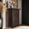 KTMBDW Dresser for Bedroom with 5 Drawers,Tall Wood Chest of Drawers, Modern Farmhouse Closet for Hallway, Living Room, Entryway, Brown - 3 of 4
