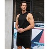 Clearlove Men's Athletic Tracksuit Set Sleeveless Hooded Tanks Tops Sweatsuit 2 Piece Casual Sports Shorts Set - 2 of 4