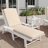 Emma and Oliver Outdoor Water-Resistant Chaise Lounge Patio Cushion - 2 of 4