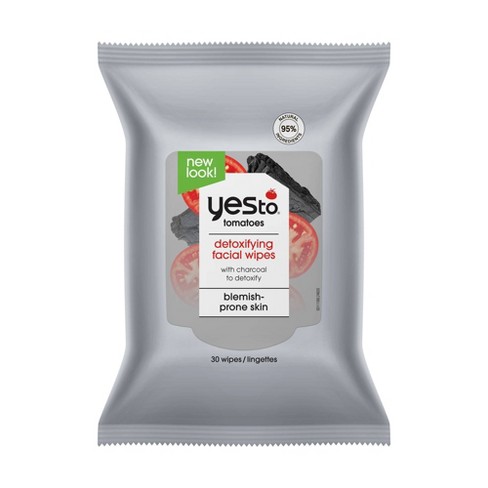 Yes to tomatoes Detoxifying Charcoal Facial Wipes - 30ct - image 1 of 4