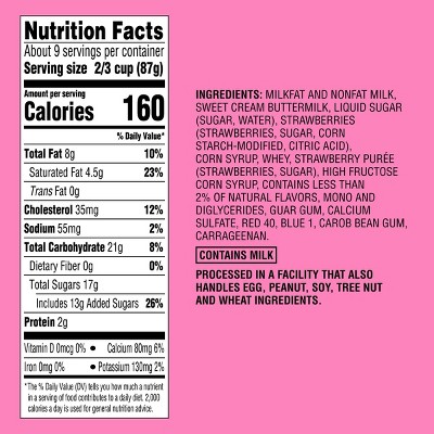 Strawberry Ice Cream - 1.5qt - Favorite Day™