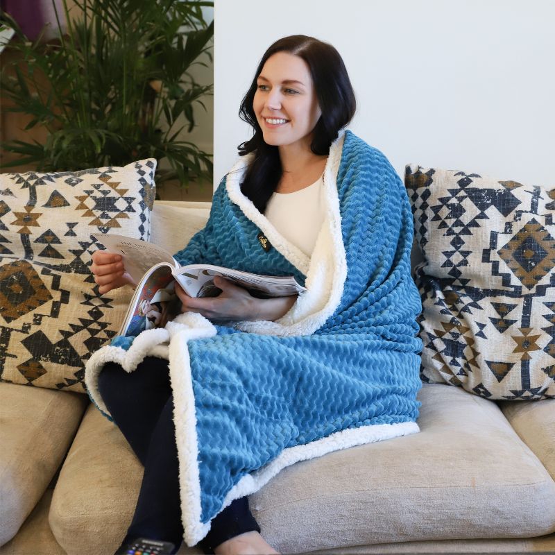 Catalonia Fleece Throws Blanket, Super Soft Comfy Fluffy Fuzzy Fleece Plush Blanket, 50x60 Inches, 3 of 7