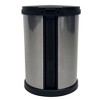 Chery Life 1.5 Gallon Trash Can, Plastic Round Step Bathroom Trash Can, Silver - 3 of 4