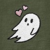 DALIX Heartly Ghost Embroidered Soft Cotton Short Sleeve T Shirt Womens - 4 of 4