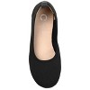 Journee Collection Womens Jersie Knit Foldable Round Toe Slip On Flats - image 4 of 4