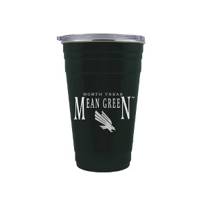 NCAA North Texas Mean Green Tailgater Tumbler - 22oz: Stainless Steel, Acrylic Lid - 1 of 2