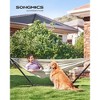SONGMICS Double Hammock, 98.4 x 59.1 Inches, 660 lb Load Capacity, with Compression Bag, Mounting Straps, Carabiners - 2 of 4