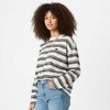 Cherie Code Women’s Stripe T-Shirt – Cotton Blend, Long Sleeve, Boxy Fit Brown  OS - 2 of 4