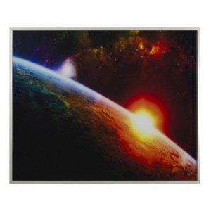 Yosemite Home Decor 'Setting Sun' - Photo Printed on Tempered Glass, Framed - 1 of 4