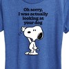 Women's - Peanuts - Looking At Your Dog Short Sleeve Graphic T-Shirt - 2 of 4