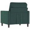 vidaXL Velvet Sofa Chair in Dark Green - Comfortable Armchair with Luxurious Velvet Fabric, Robust Metal Frame and Eye-catching Modern Design - 4 of 4