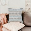 Set of Four 18" X 18"  Beach Chevron Cotton Zippered Pillow - 2 of 4