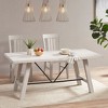 NicBex 72" Rectangle Dining Table with Solid Pine Wood Top for Dining Room, Living Room - 2 of 4