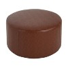 Sapphtopaz Modern 30" Ottoman Upholstered Round Foot Stool with Cushioned Seat Sofa Ottoman for Living Room, Bedroom - 4 of 4