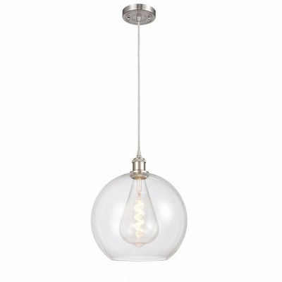 Innovations Lighting Athens 1 - Light Pendant in  Brushed Satin Nickel