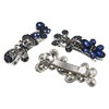 Unique Bargains Women's Bling Rhinestones Hair Clips Accessories Barrettes Hairpin Blue Black 3 Pcs - 3 of 4