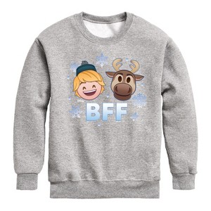 Boys' - Disney - Kristoff Sven Bff Graphic Long Sleeve Fleece Sweatshirt - 1 of 4