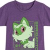 Girls' - Pokémon - Sprigatito Stats Fitted Short Sleeve Graphic T-Shirt - 2 of 4