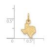 Black Bow Jewelry 14k Yellow Gold Plated Sterling Silver Texas A&M Aggies NCAA Extra Small Pendant - 2 of 3