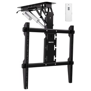 Motorized Ceiling TV Mount Silent Electric Flip Down TV Mount for 50-90 Screens, Retractable Drop Down Design, Black - 1 of 4