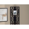 Vynxaria 62"h 4 - Tier Corner Transitional Bookshelf in Brown & Black - 4 of 4
