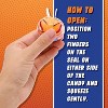4YoreElves 30 Basketball Candy Gummy Balls with Orange Flavored Jelly Filling - 3 of 4