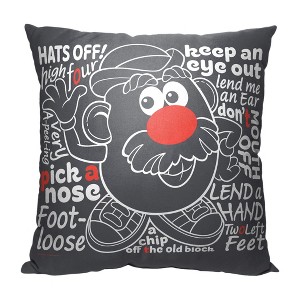 Hasbro Mr. Potato Head Phrases Throw Pillow 18x18 Inches - 1 of 2