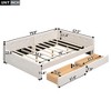 NicBex Full/Queen Size Upholstered Daybed with USB and 2 Drawers for Bedroom,Living Room,Guest Room,Apartment,Beige - 3 of 4