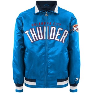 STARTER Mens Oklahoma City Thunder Varsity Jacket, Blue, Large (Regular) - 1 of 1