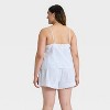 Women's Cotton Blend Tank Top and Shorts Pajama Set - Auden™ - 2 of 3